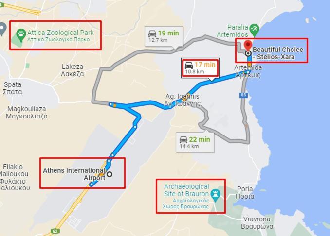 阿特米达Beautiful Choice - Near Athens Airport - 50M From The Sea - Iq+公寓 外观 照片